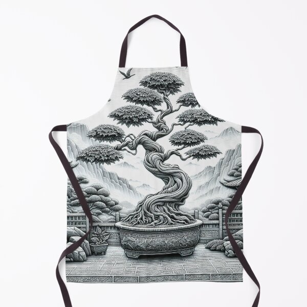 Item preview, Bonsai Tree and Pagoda Zen In a Sacred Valley designed and sold by HippieFarms11.