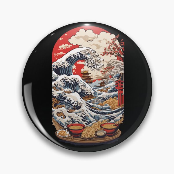 Artikelvorschau, Ukiyo-E Welle Japanische Nudelsuppen Aesthetic entworfen und verkauft von LuminOrb.