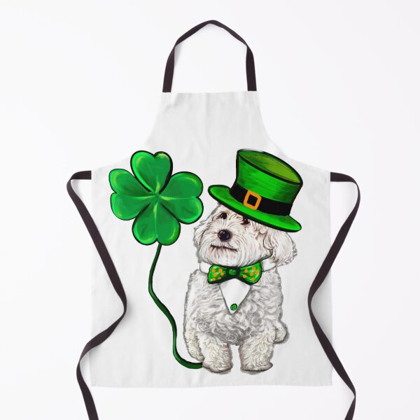 Artikelvorschau, Kleeblätter Top 10 der besten irischen Geschenke Cavapoo Niedlicher Hündchen mit grünem Kleeblatt, irischem Kleeblatt entworfen und verkauft von Artonmytee.