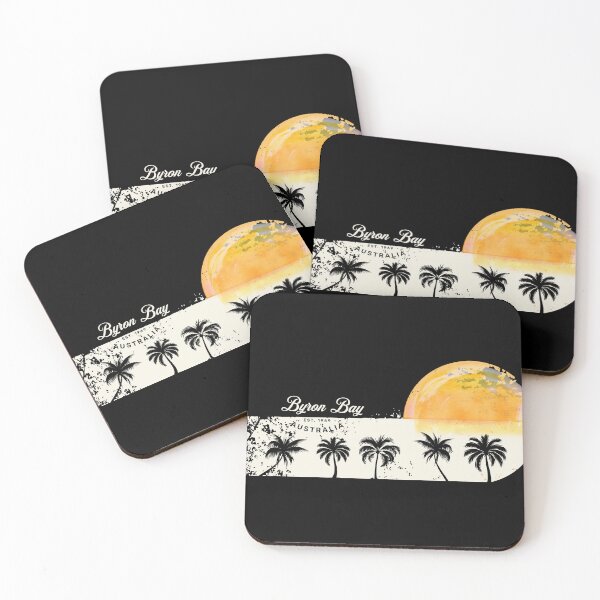 Item preview, Byron Bay Ocean Sunset & Palm Trees Vintage designed and sold by Corinne Alexa Jackson.