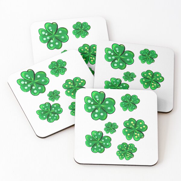 Item preview, Clover Shamrocks - green 4 leaf clovers shamrock. The best Irish gift ideas designed and sold by Artonmytee.