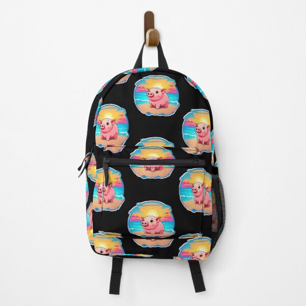 Item preview, Cute Sunset Piglet By The Beach designed and sold by NautiChic.