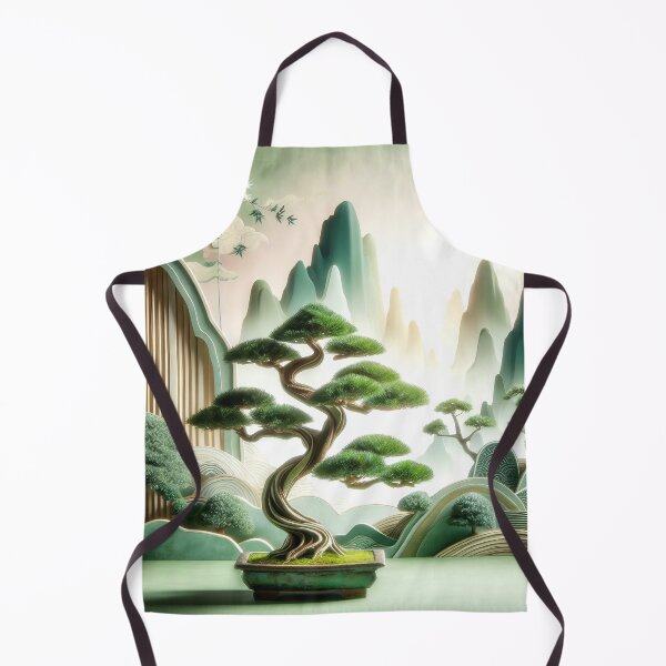 Item preview, Bonsai Tree and Faded Pastel Mountains designed and sold by HippieFarms11.