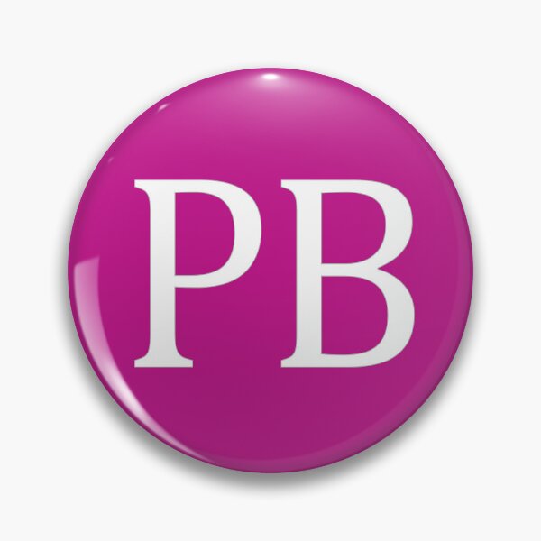 Item preview, PB Initials Monogram Elegant White Letters designed and sold by Jeallan Designs.