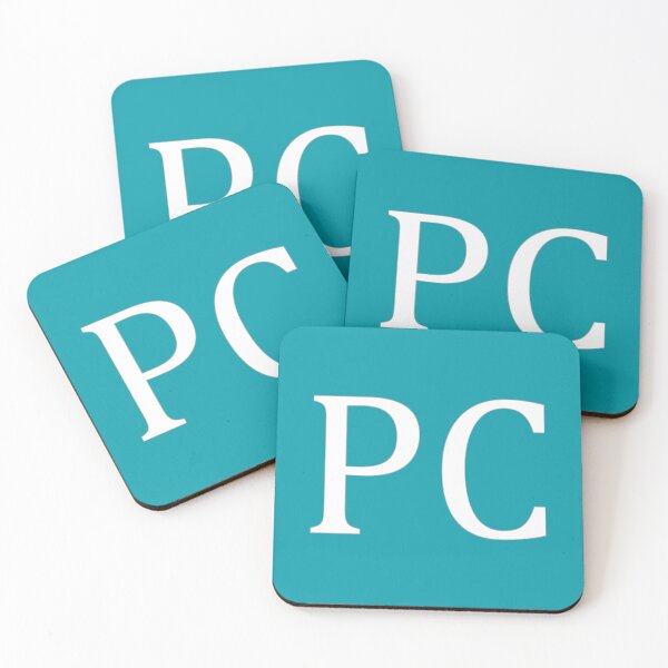 Item preview, PC Initials Monogram Elegant White Letters designed and sold by Jeallan Designs.