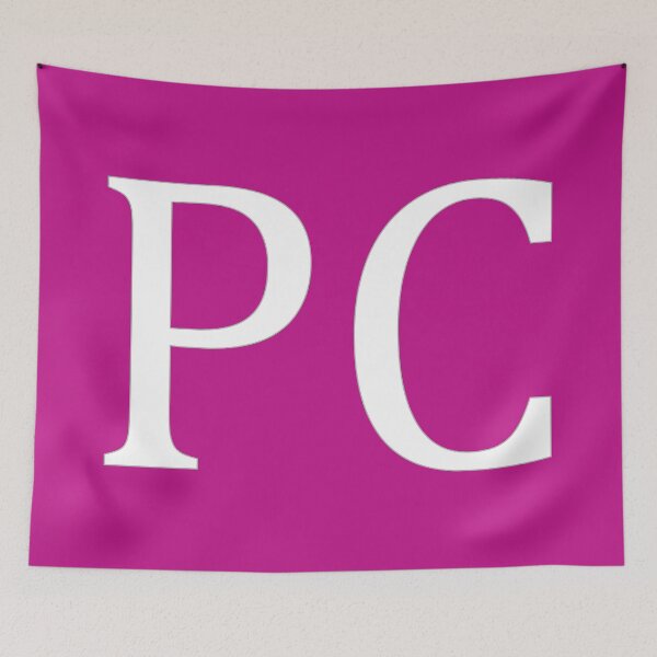 Item preview, PC Initials Monogram Elegant White Letters designed and sold by Jeallan Designs.