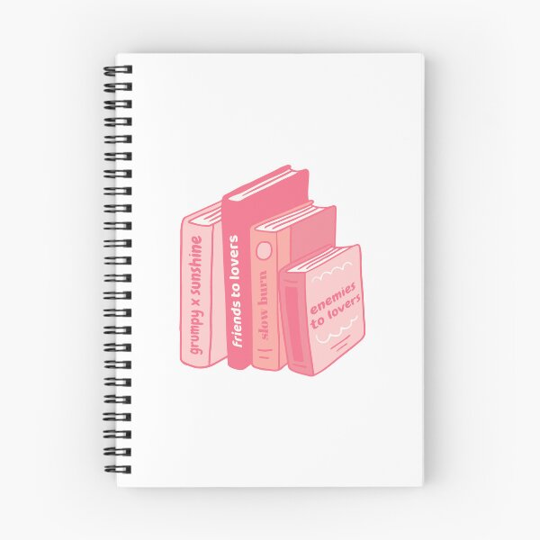 Aperçu de l'œuvre Tropes de romance rouge pastel comme pile de livres créée et vendue par CorLeoniss.