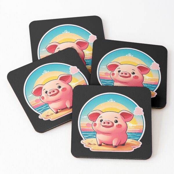 Item preview, Adorable Baby Pig By The Ocean on a Sunny Day designed and sold by NautiChic.