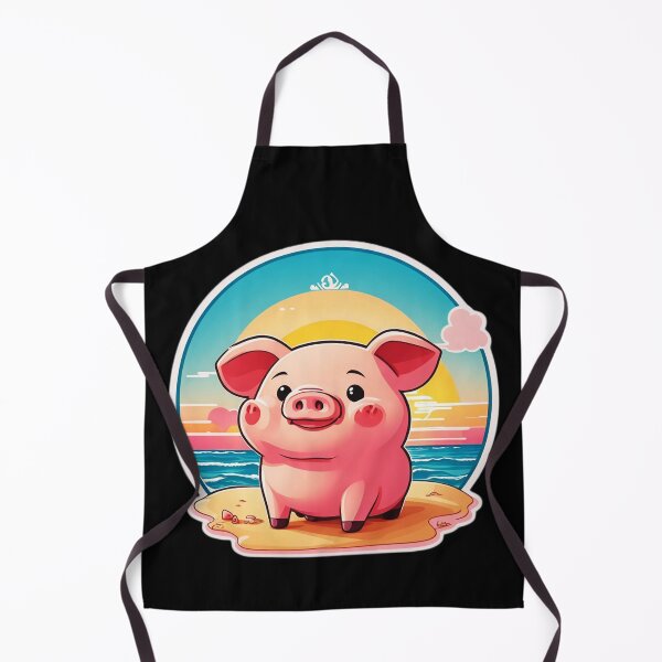Item preview, Adorable Baby Pig By The Ocean on a Sunny Day designed and sold by NautiChic.