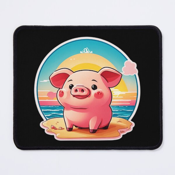 Item preview, Adorable Baby Pig By The Ocean on a Sunny Day designed and sold by NautiChic.