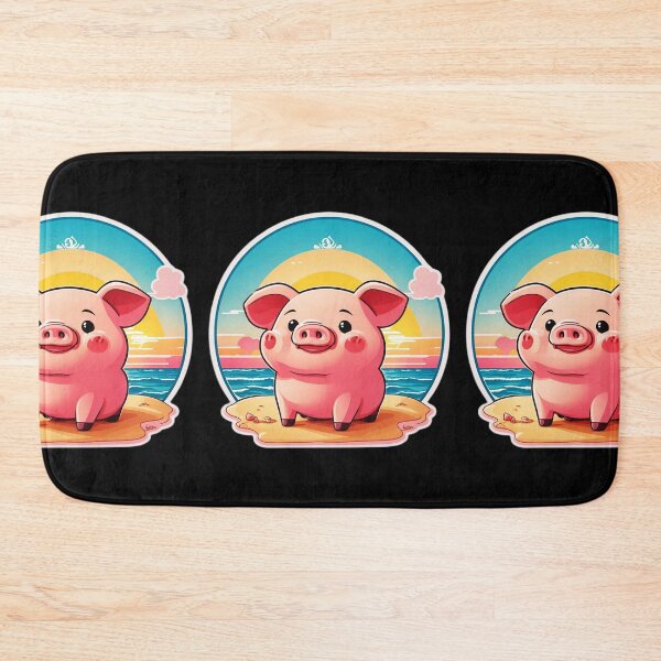 Item preview, Adorable Baby Pig By The Ocean on a Sunny Day designed and sold by NautiChic.