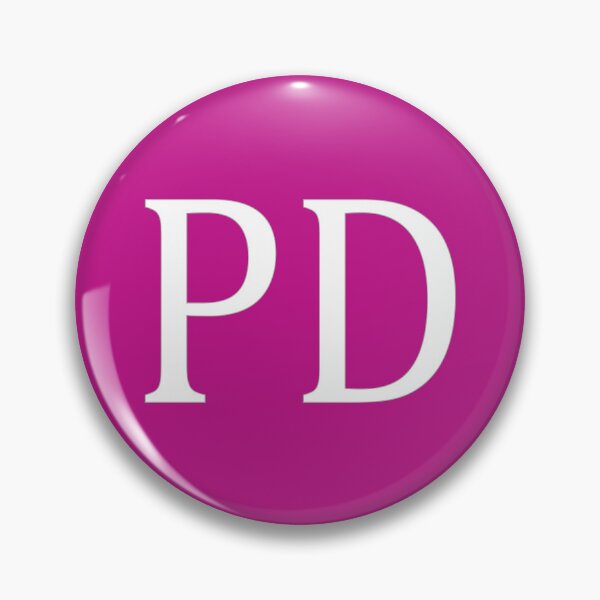 Item preview, PD Initials Monogram Elegant White Letters designed and sold by Jeallan Designs.