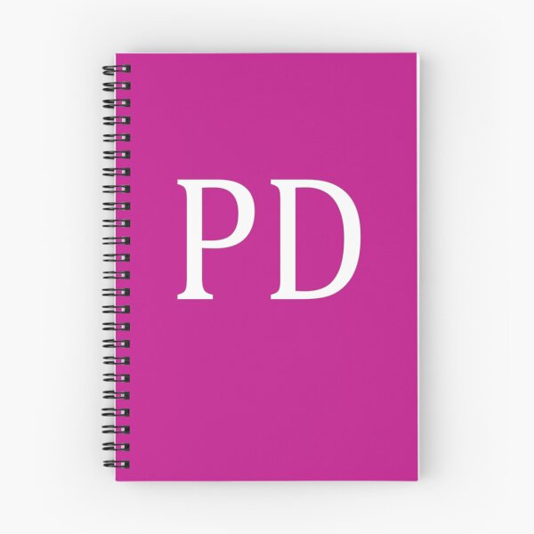 Item preview, PD Initials Monogram Elegant White Letters designed and sold by Jeallan Designs.