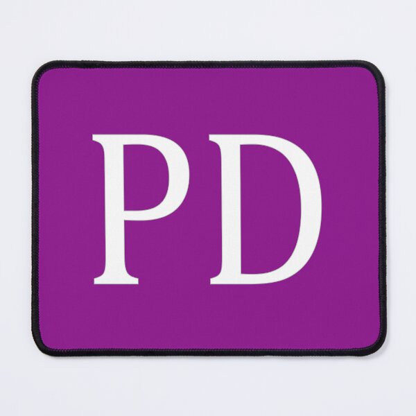 Item preview, PD Initials Monogram Elegant White Letters designed and sold by Jeallan Designs.