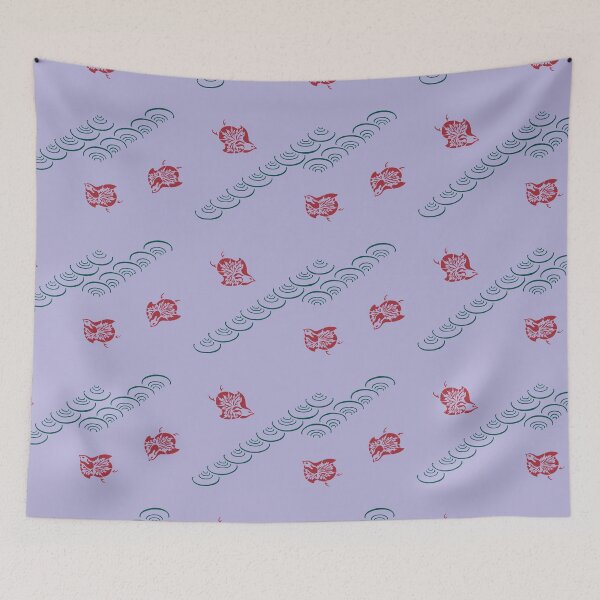 Item preview, Plovers and waves - Japanese Design, kawaii designed and sold by Japan Design Prints.