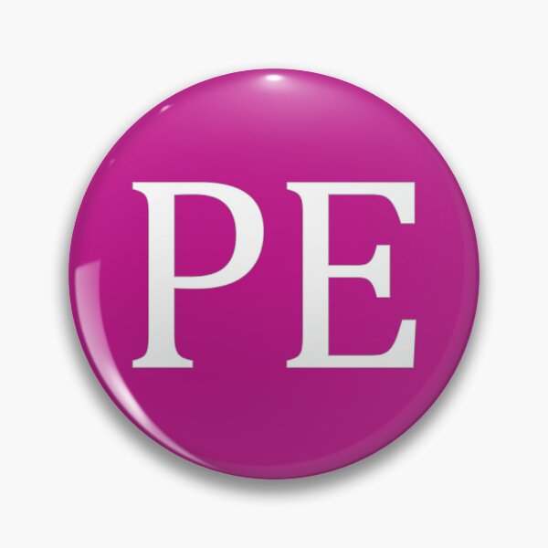 Item preview, PE Initials Monogram Elegant White Letters designed and sold by Jeallan Designs.