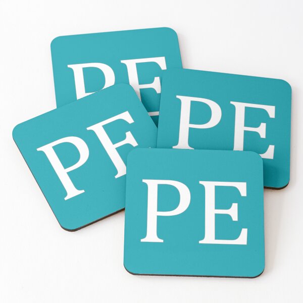 Item preview, PE Initials Monogram Elegant White Letters designed and sold by Jeallan Designs.
