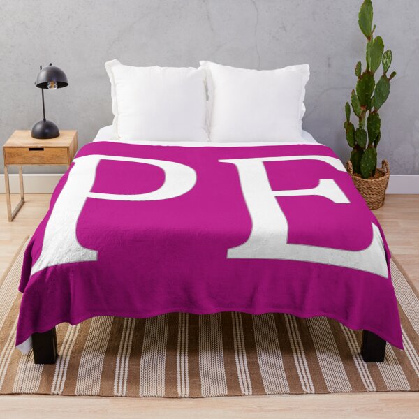 Item preview, PE Initials Monogram Elegant White Letters designed and sold by Jeallan Designs.