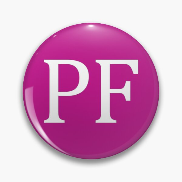 Item preview, PF Initials Monogram Elegant White Letters designed and sold by Jeallan Designs.