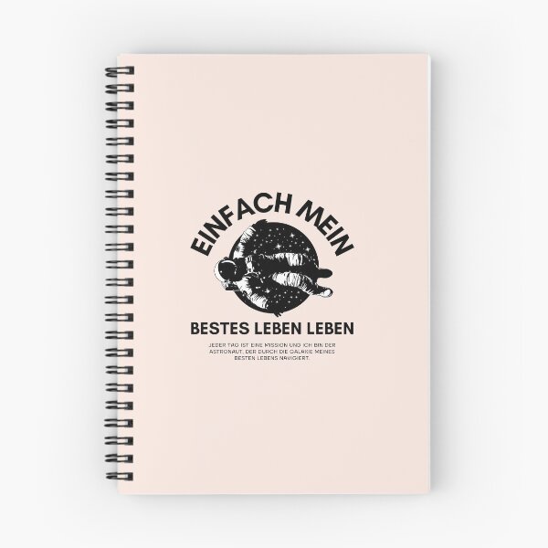 Item preview, Einfach mein bestes Leben leben | Astronaut Illustration | Pastel Pink Background designed and sold by RM-Journey.