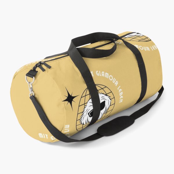 Item preview, mit Glamour leben | Dog Illustration | Yellow Background designed and sold by RM-Journey.