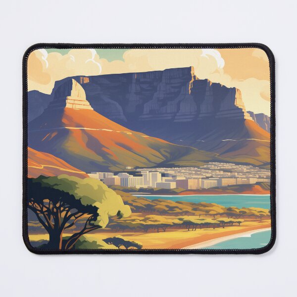 Item preview, Vintage Travel Poster Cape Town South Africa - Discover the Jewel of the South! designed and sold by StrasserArt.