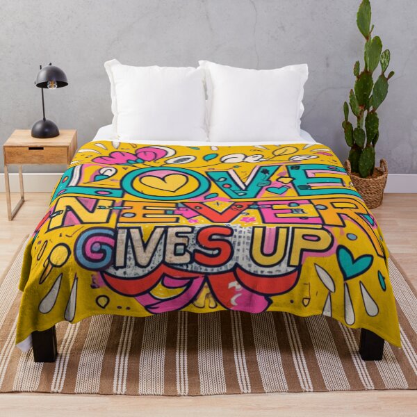 Item preview, "Love Never Gives Up: Inspiring Design for Apparel, Accessories, and Home Decor" designed and sold by ATSCreationsZA.