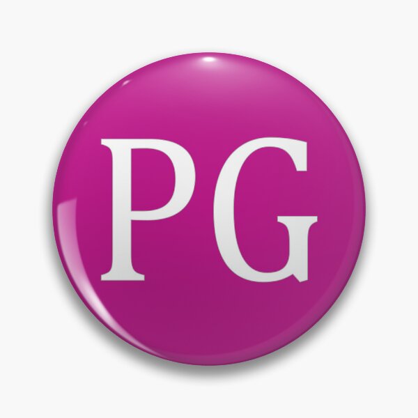Item preview, PG Initials Monogram Elegant White Letters designed and sold by Jeallan Designs.