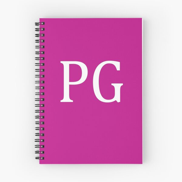 Item preview, PG Initials Monogram Elegant White Letters designed and sold by Jeallan Designs.