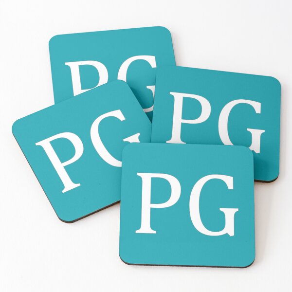 Item preview, PG Initials Monogram Elegant White Letters designed and sold by Jeallan Designs.