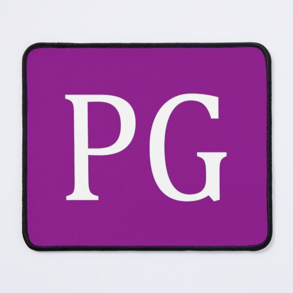 Item preview, PG Initials Monogram Elegant White Letters designed and sold by Jeallan Designs.