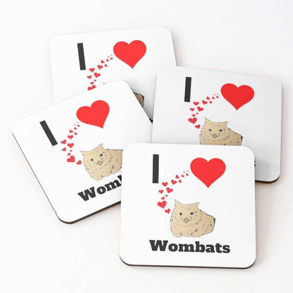 Item preview, I love wombats Cute Wombat Australian Animal Lovers  designed and sold by Artstastic.