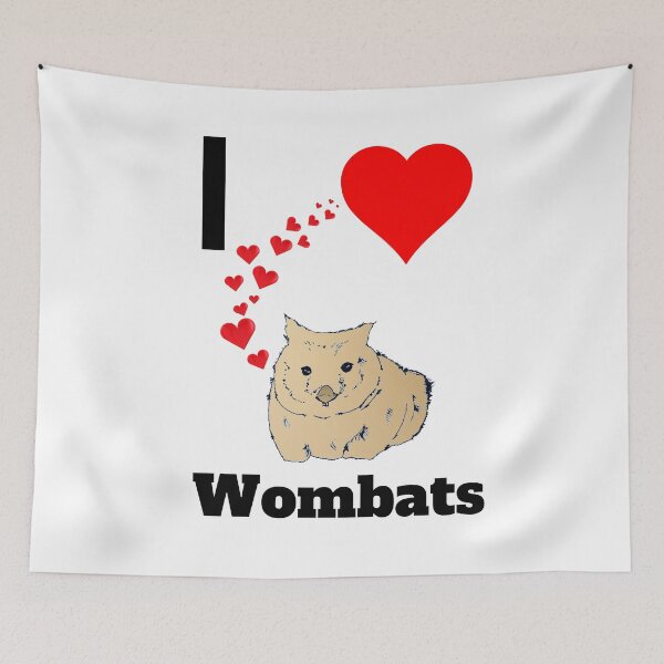 Item preview, I love wombats Cute Wombat Australian Animal Lovers  designed and sold by Artstastic.