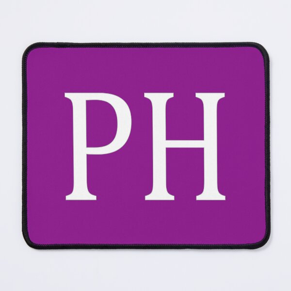 Item preview, PH Initials Monogram Elegant White Letters designed and sold by Jeallan Designs.