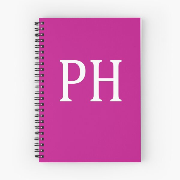 Item preview, PH Initials Monogram Elegant White Letters designed and sold by Jeallan Designs.