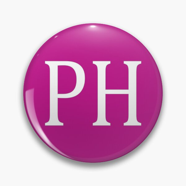 Item preview, PH Initials Monogram Elegant White Letters designed and sold by Jeallan Designs.