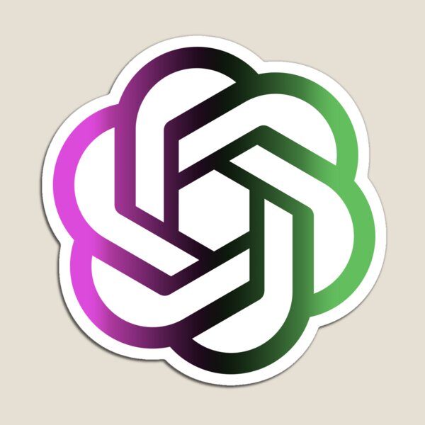 Aperçu de l'œuvre Logo arc-en-ciel Openai ChatGPT créée et vendue par zzz888.