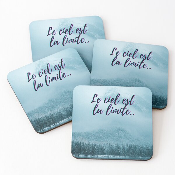Item preview, Sky is not the limit - popular french quotes theme gifts  designed and sold by RebelliousRosee.