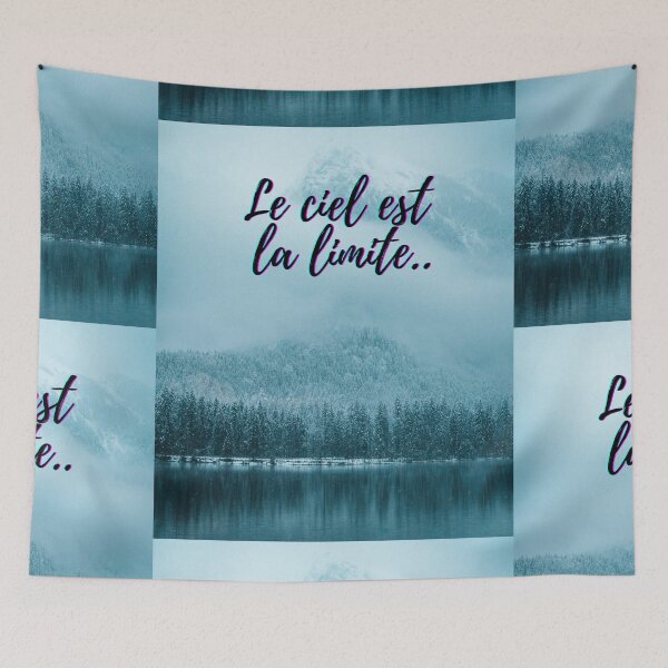 Item preview, Sky is not the limit - popular french quotes theme gifts  designed and sold by RebelliousRosee.