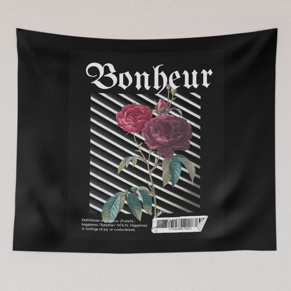 Item preview, Bonheur "Happiness" Black  designed and sold by ShufflexShop.