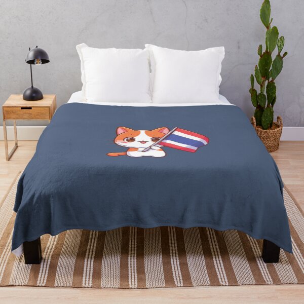 Item preview, Cat holding the Kingdom of Thailand flag designed and sold by SOMI SOMI.