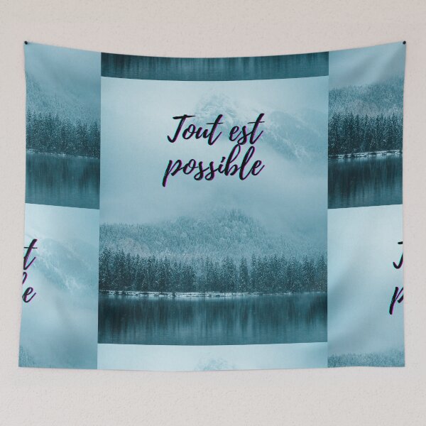 Item preview, Anything is possible - popular french quotes theme gifts  designed and sold by RebelliousRosee.