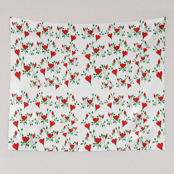 Item preview, Red flower art customized  designed and sold by theparkfact0.