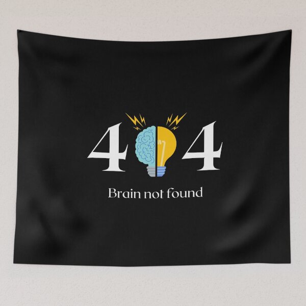 Item preview, Brain Not Found Braintree designed and sold by BlueGoldArt.
