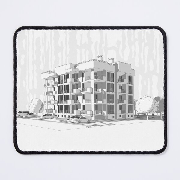 Item preview, Vector architectural project of a multistory building designed and sold by Familyshmot.