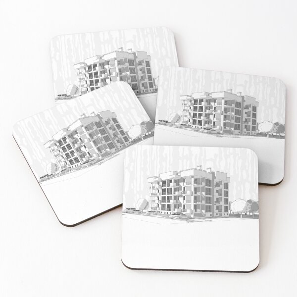 Item preview, Vector architectural project of a multistory building designed and sold by Familyshmot.