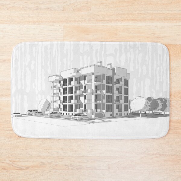 Item preview, Vector architectural project of a multistory building designed and sold by Familyshmot.