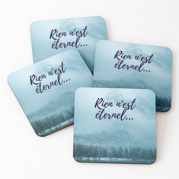 Item preview, Nothing lasts forever - popular french quotes theme gifts  designed and sold by RebelliousRosee.