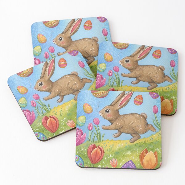 Item preview, Joyful Bunnys Tulip Hop designed and sold by cute-animals99.