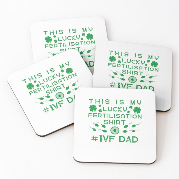 Item preview, IVF dad infertility warrior lucky fertrilisation day designed and sold by Lady-Frost.